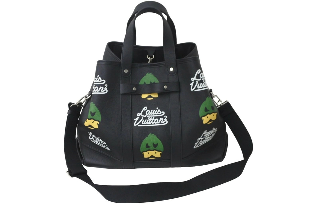 Louis Vuitton NIGO tote bag trolley calfskin black